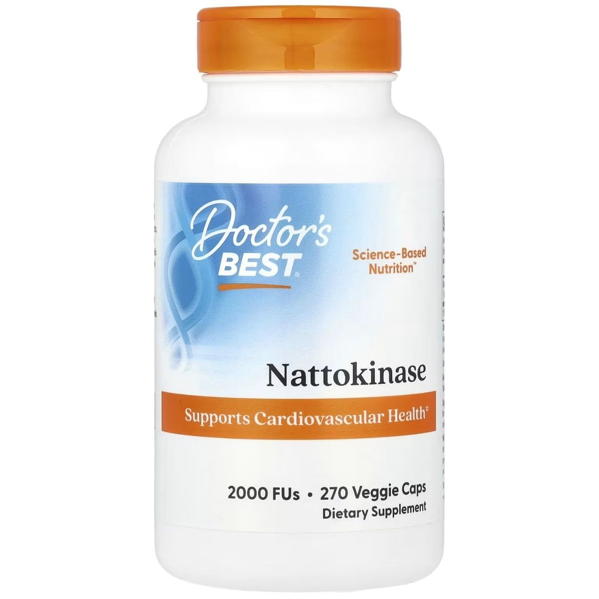 Doctor's Best Nattokinase 2,000 FUs - 270 Cápsulas vegetais