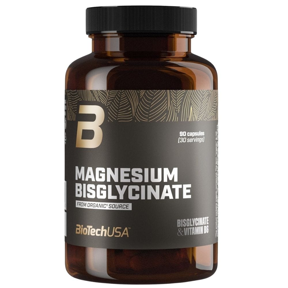 BioTech USA Magnesium Chelate + Vitamin B6 - 90 Capsules