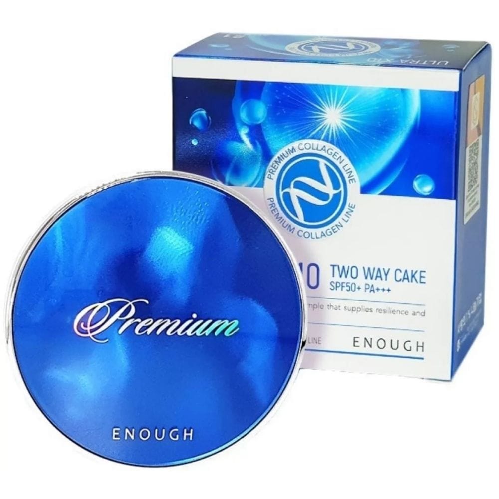 Enough Ultra X10 Two Way Cake Mattifying Powder with SPF50+ - Shade 21