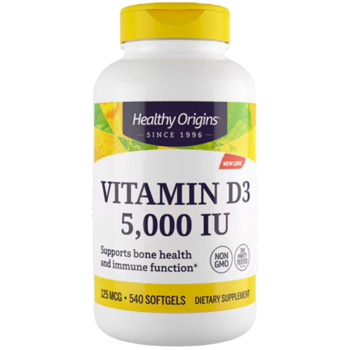 Healthy Origins Vitamin D3 5000 IU - 540 Softgels