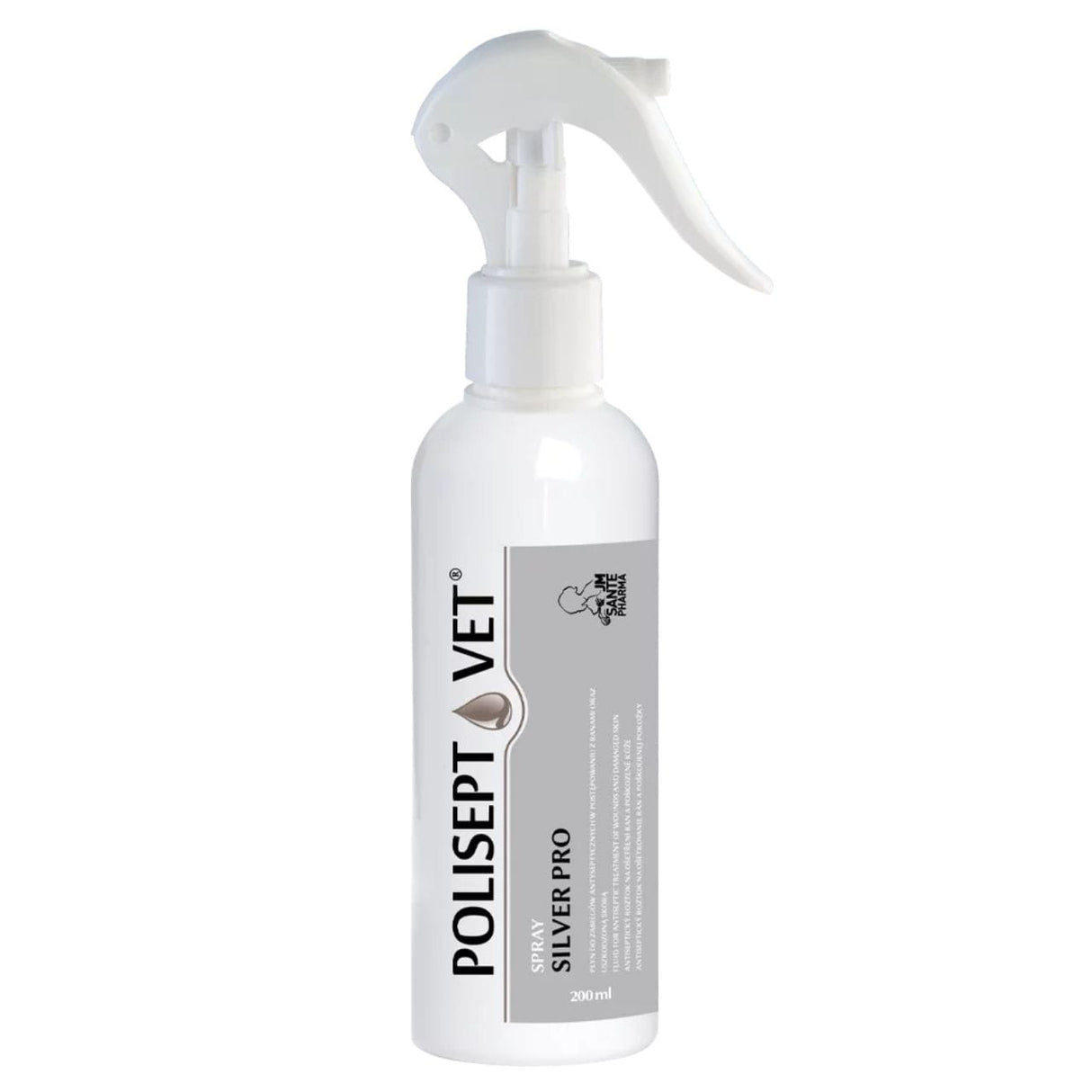 JM Sante Polisept Vet Spray Silver Pro for Wounds for Dogs and Cats - 200 ml
