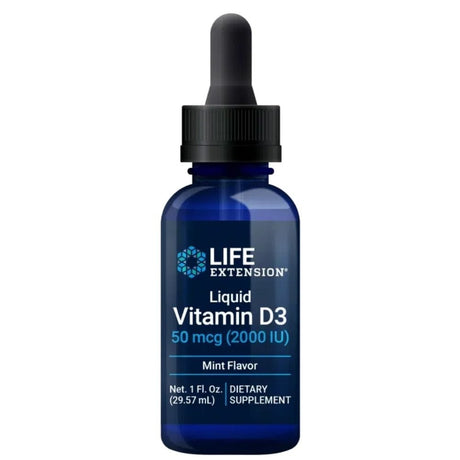 Life Extension Liquid Vitamin D3 2000 IU, Mint - 29,57 ml