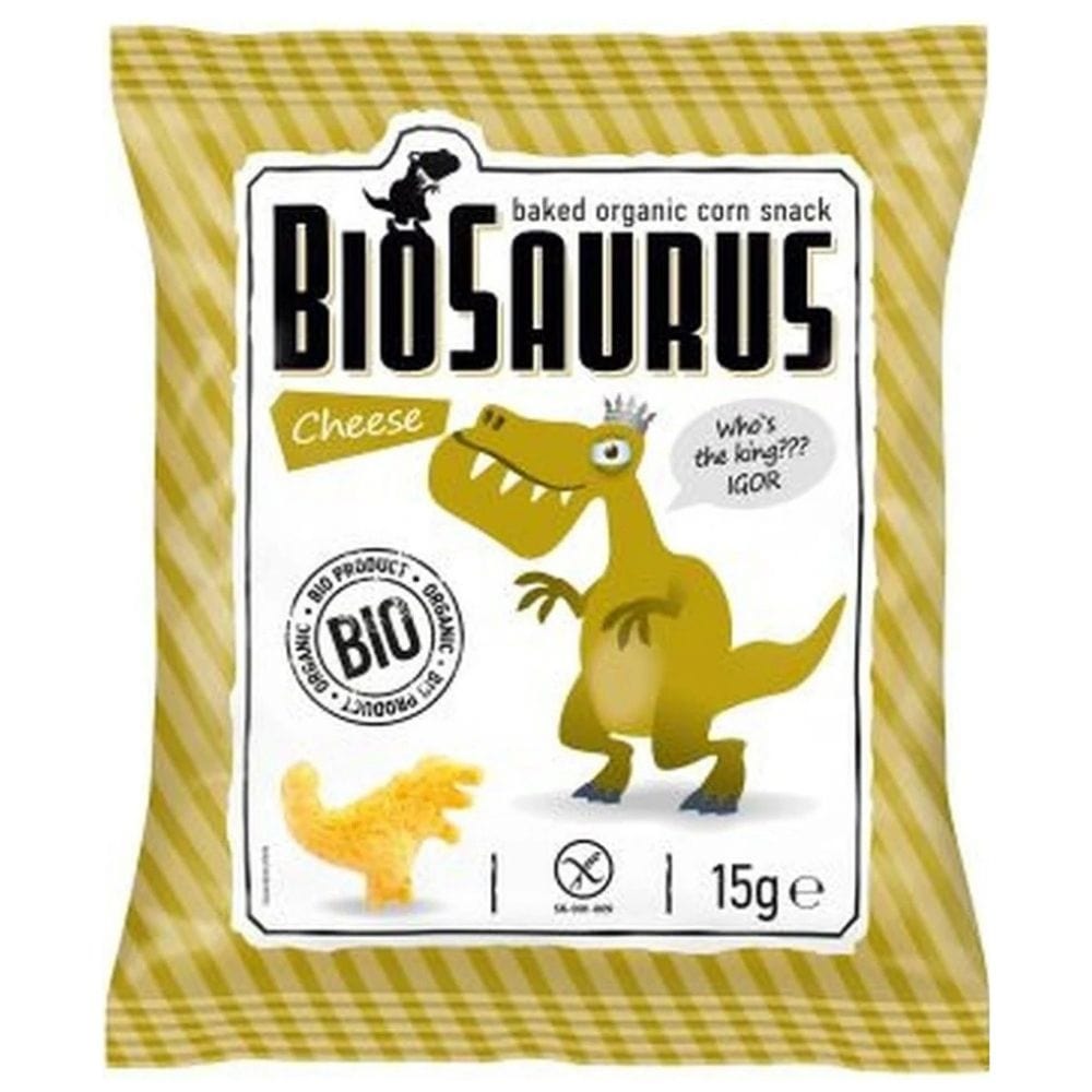 McLloyd's BioSaurus Gluten Free Cheese Corn Crisps - 15 g