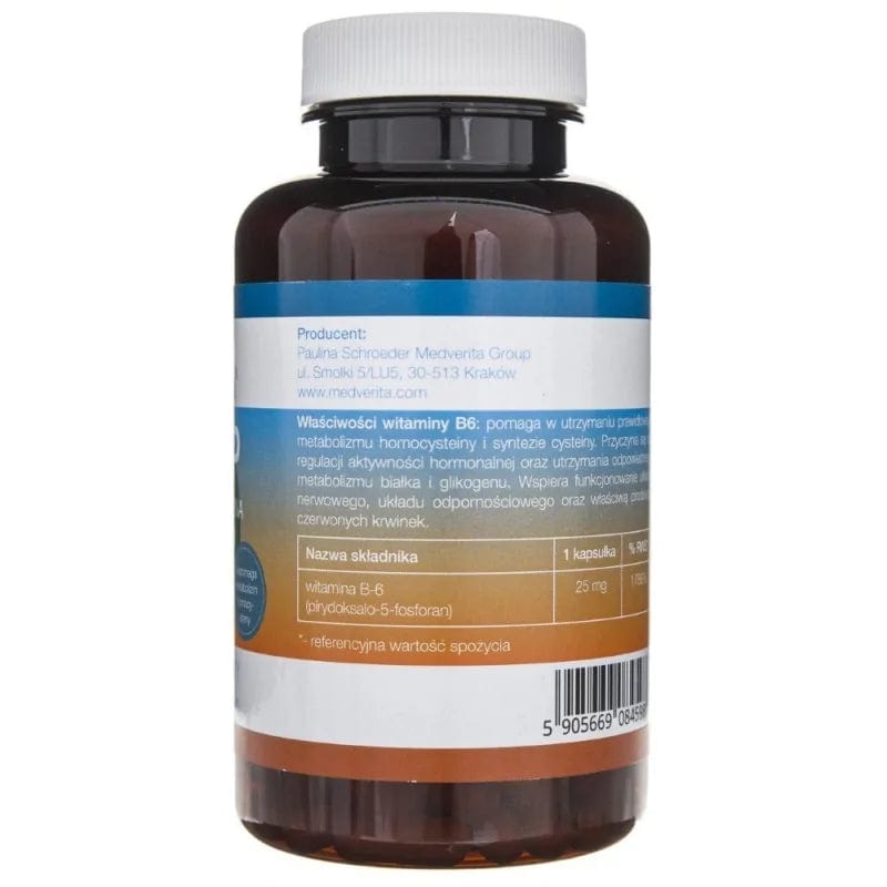Medverita P-5-P Coenzymatic Vitamin B6 25 mg - 120 Capsules