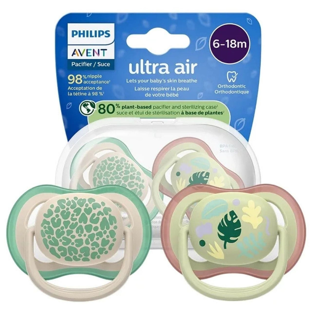 Philips Avent Ultra Air Soother 6-18 m - 2 Pieces