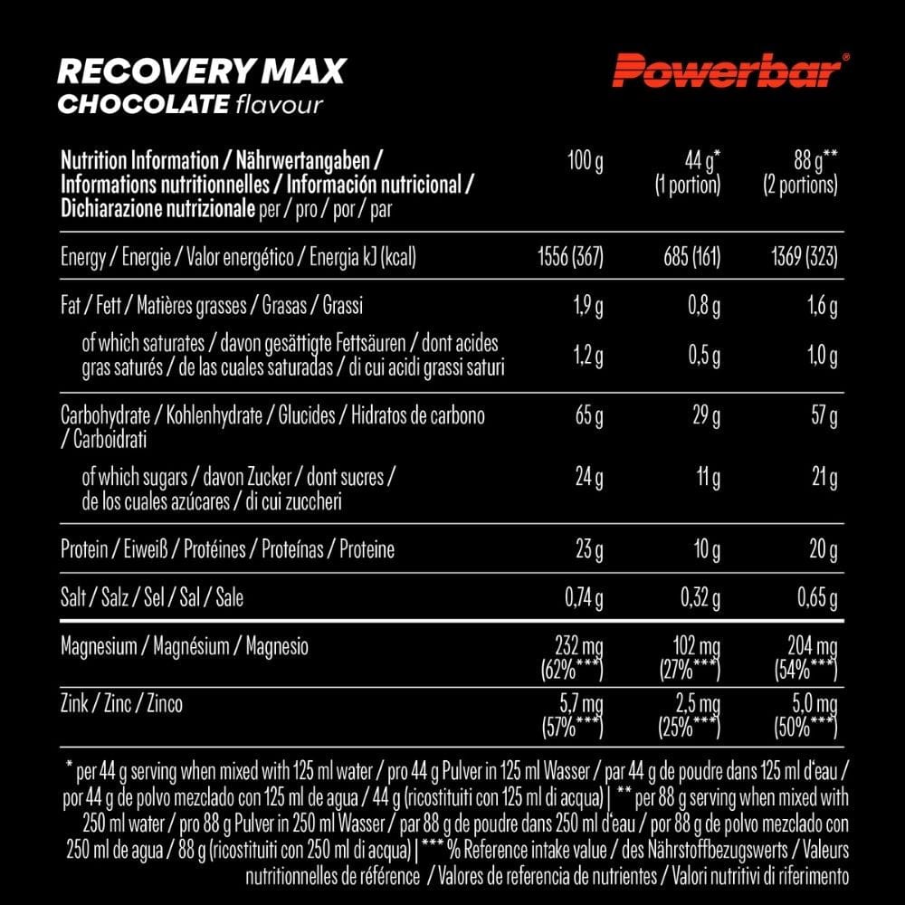 PowerBar Recovery Max Drink, Chocolate - 1144 g