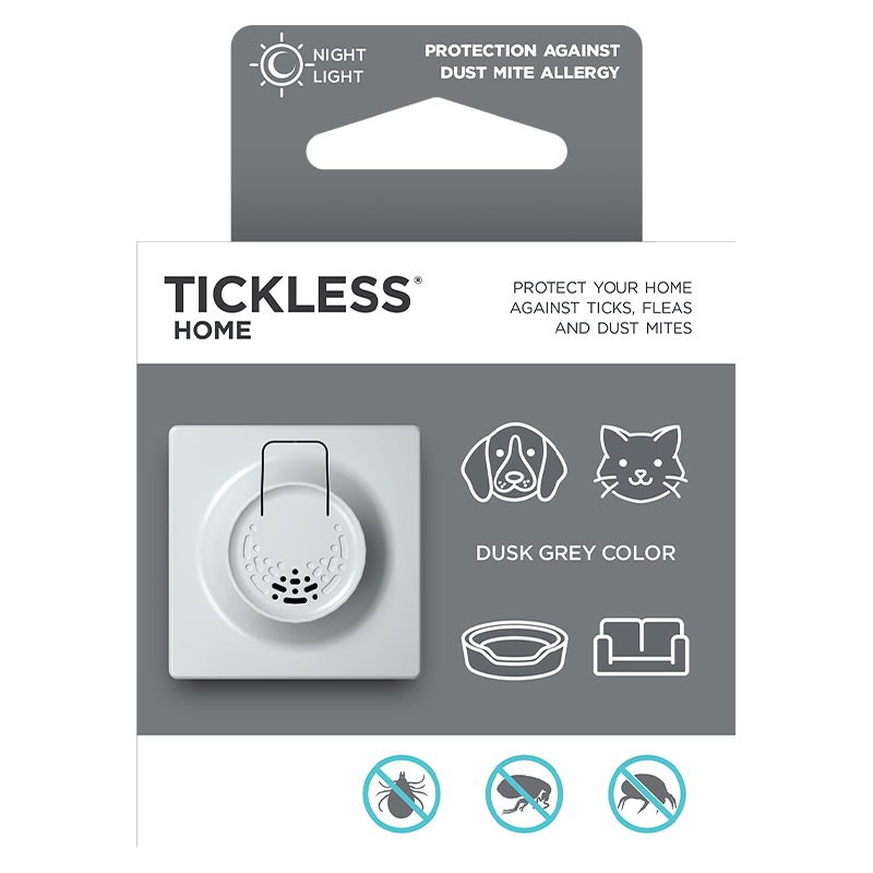 Tickless Home Ultrasonic Tick and Flea Repeller for Home - Grey