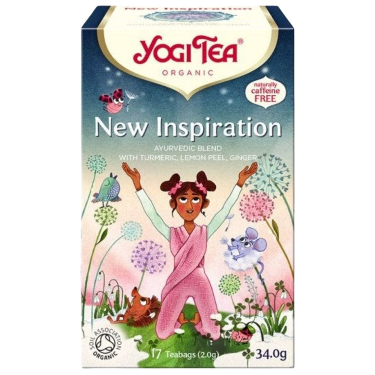 Yogi Tea New Inspiration Tea with Turmeric, Lemon Peel and Ginger - 17 Sachets