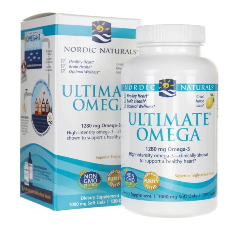 Nordic Naturals Ultimate Omega, Lemon Flavour - 120 Softgels