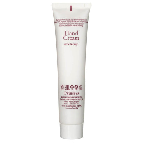 Rose of Bulgaria Creme de mãos com água de rosas natural - 75 ml