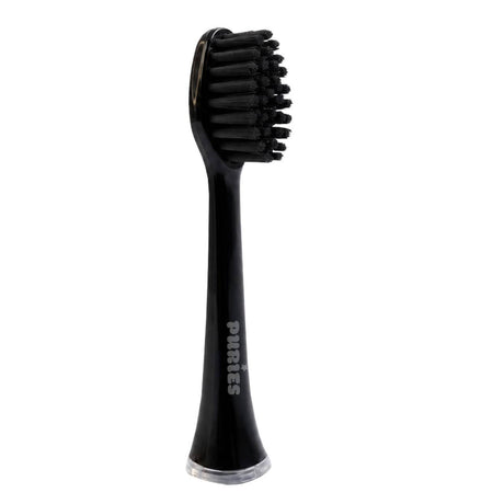 Puries Prime Black Electric Toothbrush Heads for Seysso - 4 Pieces
