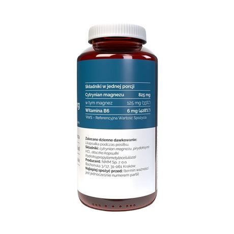 Vitaler's Magnésio 125 mg + Vitamina B6 6 mg - 120 cápsulas