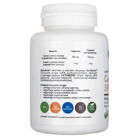 Aliness Curcumin 3 Plus - 60 Veg Capsules