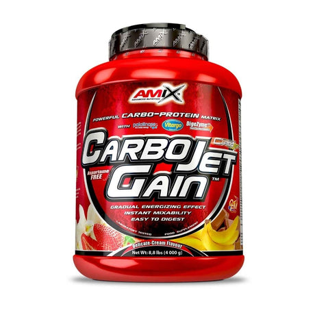 Amix CarboJET Gain, Strawberry - 4000 g