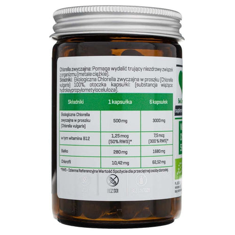 BeOrganic Chlorella BIO 500 mg - 50 Capsules