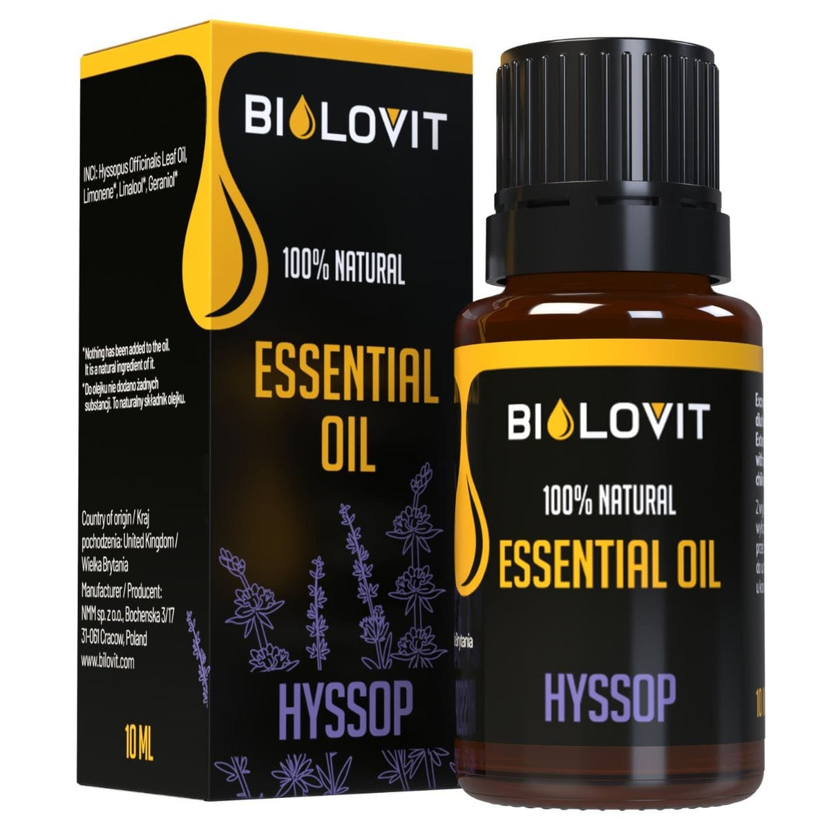 Bilovit Hyssop Essential Oil - 10 ml
