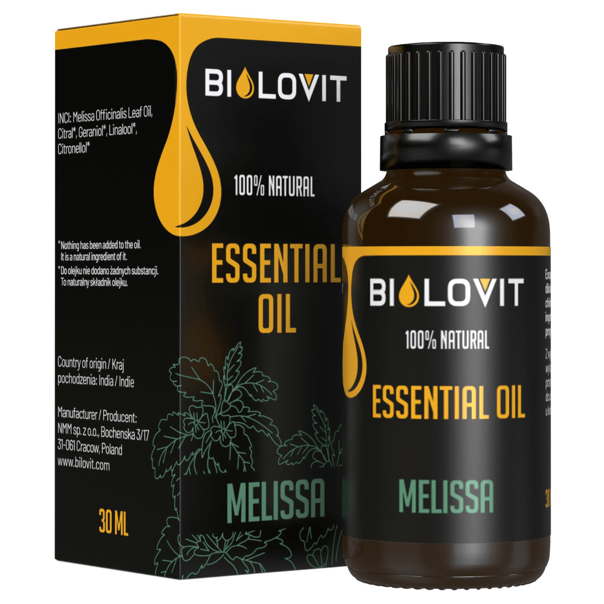 Bilovit Melissa Essential Oil - 30 ml
