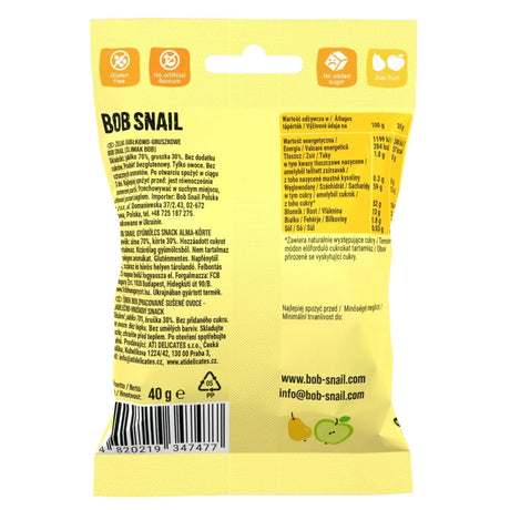 Bob Snail Apple-Pear Fruit Jellies, No Added Sugar - 20 g