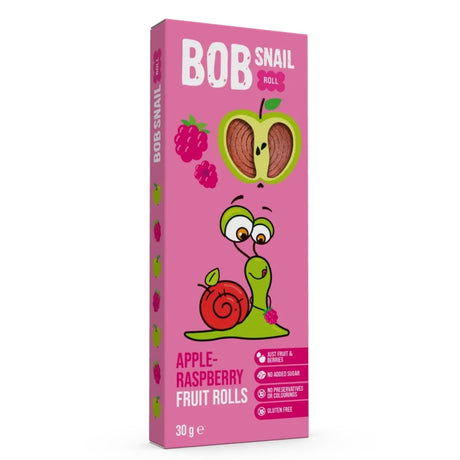 Bob Snail Rollsy Apple & Raspberry Snack with No Added Sugar - 30 g