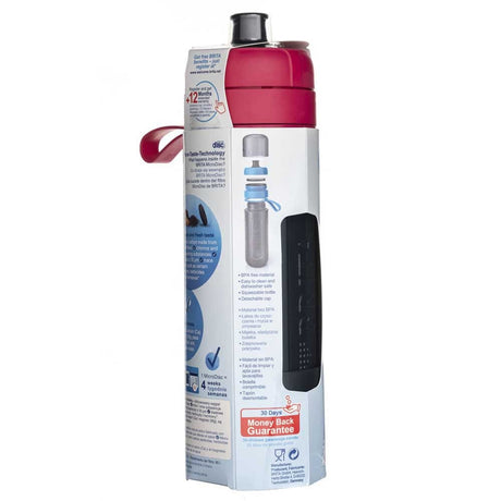 Brita Fill & Go Active Water Filtration Bottle Pink - 0.6 L