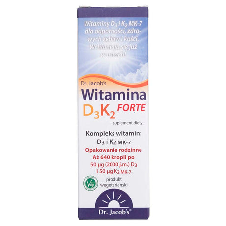 Dr. Jacob's Vitamin D3+K2 FORTE, drops - 20 ml