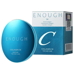 Enough Collagen 3X Moisture Two Way Cake SPF28 PA++ - 21N Transparent Beige
