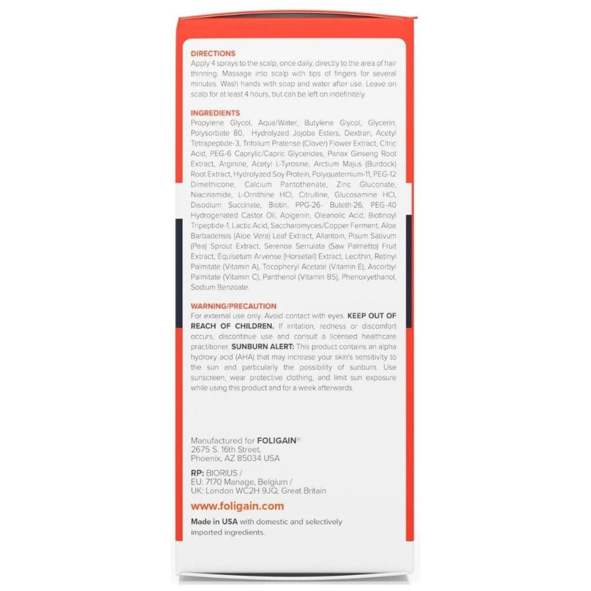 Foligain Triple Action Complete Formula For Thinning Hair For Men - 59 ml