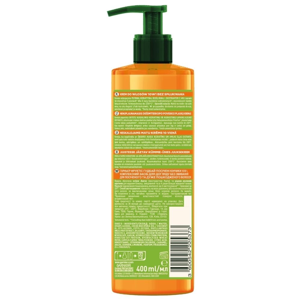 Garnier Fructis Goodbye Damage 10 in 1 No-Rinse Cream - 400 ml