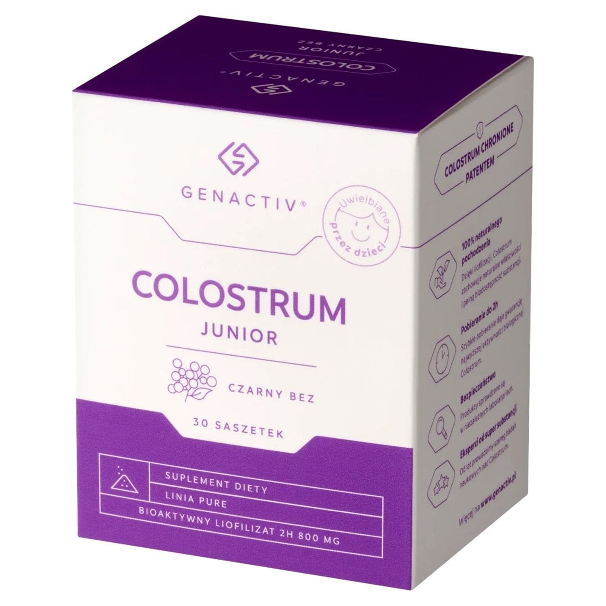 Genactiv Colostrum Junior, Elderberry - 30 Sachets
