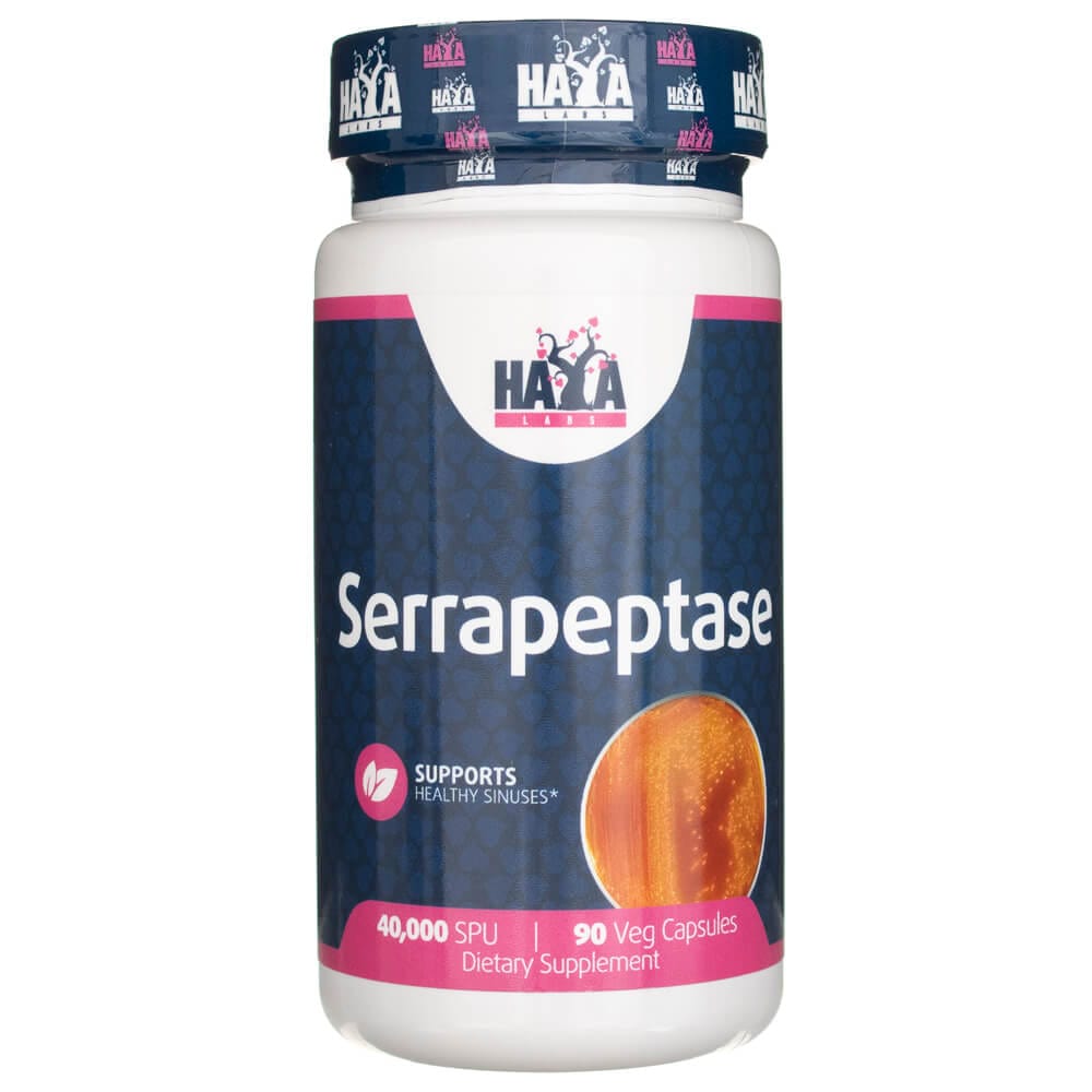 Haya Labs Serrapeptase 40000 SPU - 90 Veg Capsules