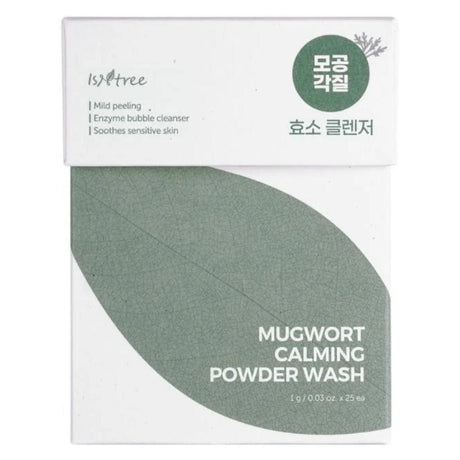 Isntree Mugwort Calming Powder Face Wash Powder Sachets - 25x1g