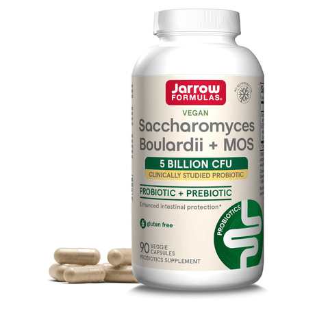 Jarrow Formulas Saccharomyces Boulardii Plus MOS - 90 Veg Capsules