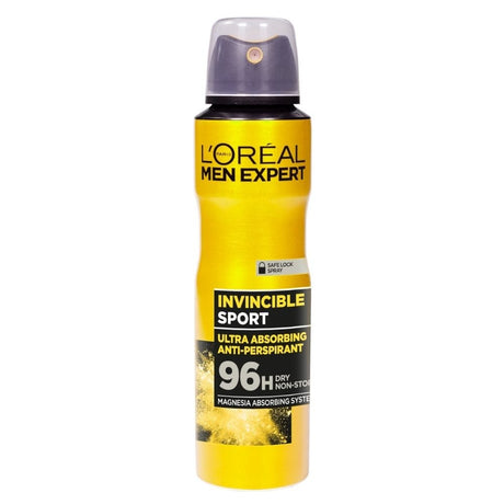 L'Oréal Paris Men Expert Invincible Sport 96h Antiperspirant Spray - 150 ml