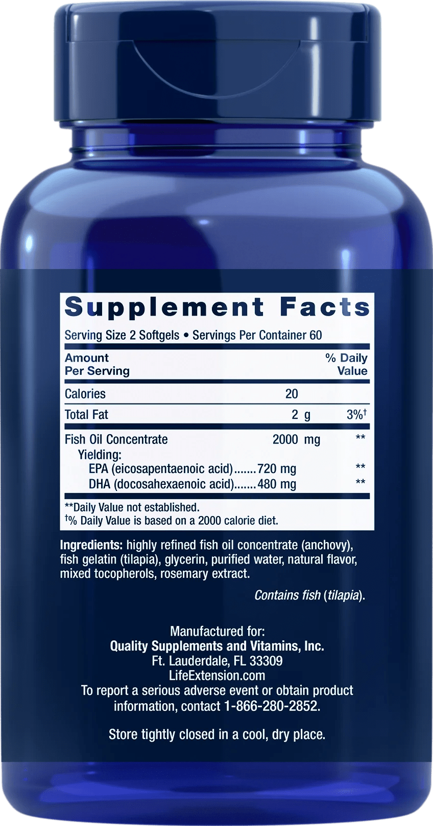 Life Extension Mega EPA/DHA - 120 Softgels