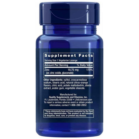 Life Extension Zinc - 60 Lozenges