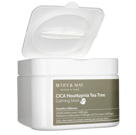 Mary&May CICA Houttuynia Tea Tree Calming Mask - 30 pieces