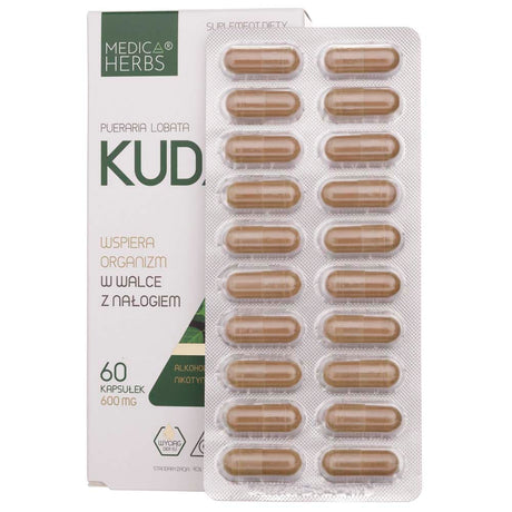 Medica Herbs Kudzu Root 600 mg - 60 Capsules