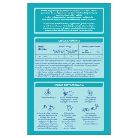 Nestle NAN OPTIpro 5, Milk-Based Product for Infants - 650 g