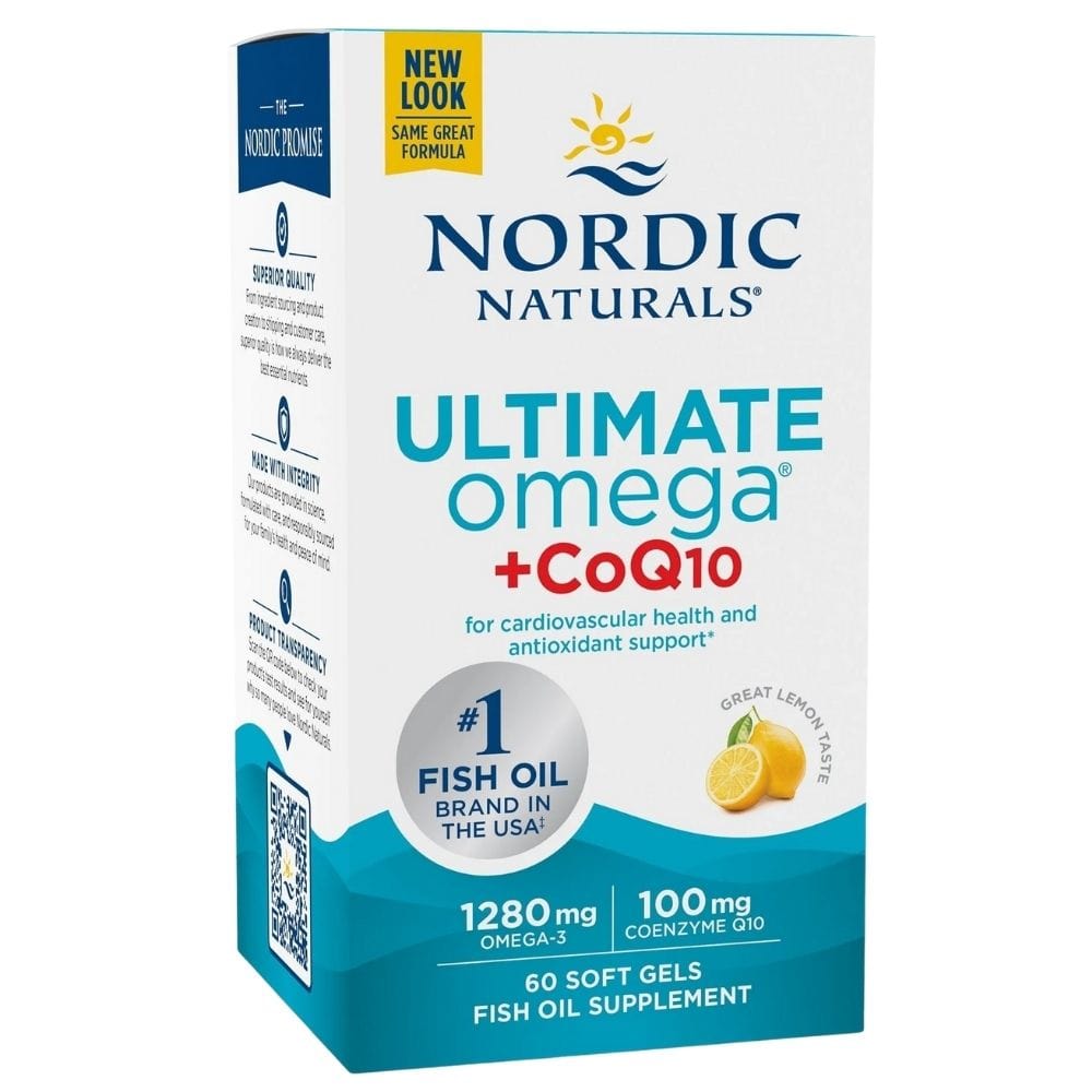 Nordic Naturals Ultimate Omega + CoQ10, Lemon - 120 Capsules