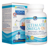 Nordic Naturals Ultimate Omega-D3, Lemon Flavor 250 mg - 60 Softgels