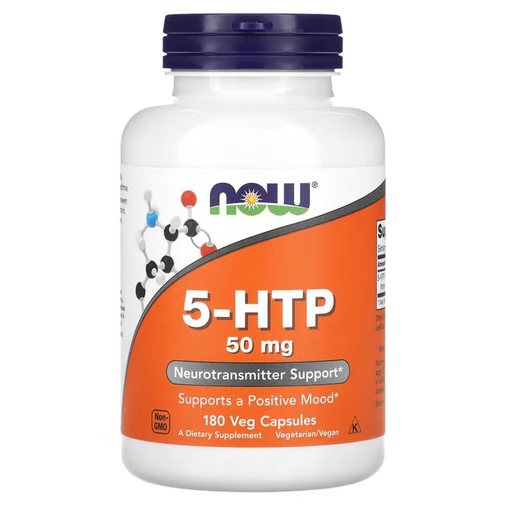 Now Foods 5-HTP 50 mg - 180 Veg Capsules