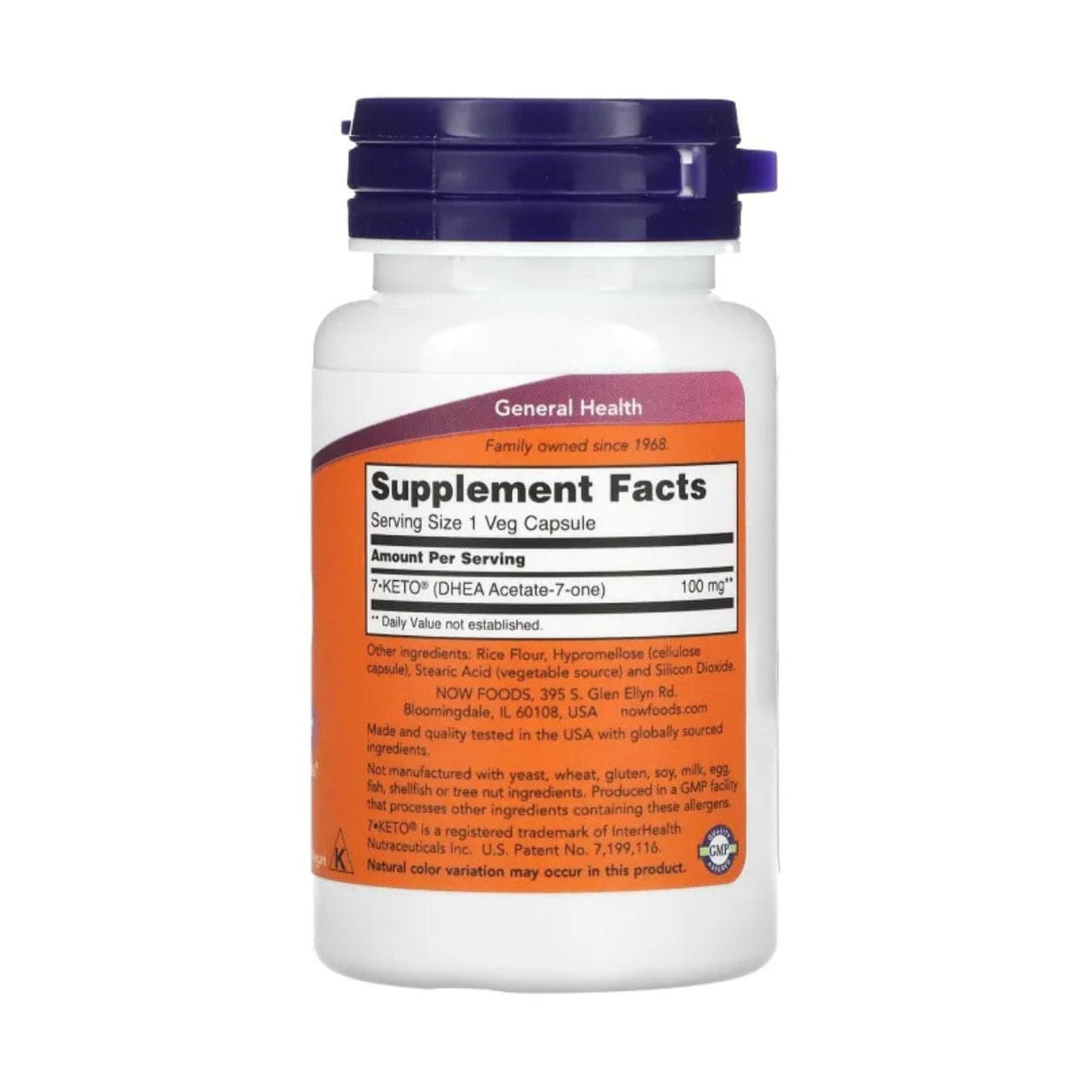Now Foods 7-Keto 100 mg - 60 Capsules