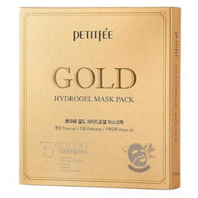 Petitfee Gold Hydrogel Mask with Gold and Ginseng Extract - 5 Pieces