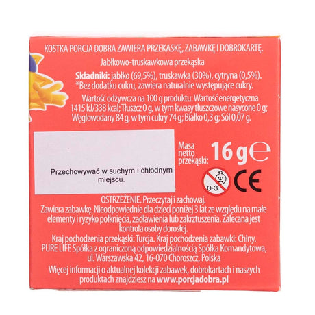 Porcja Dobra Surprise Cube, Apple Strawberry - 16 g