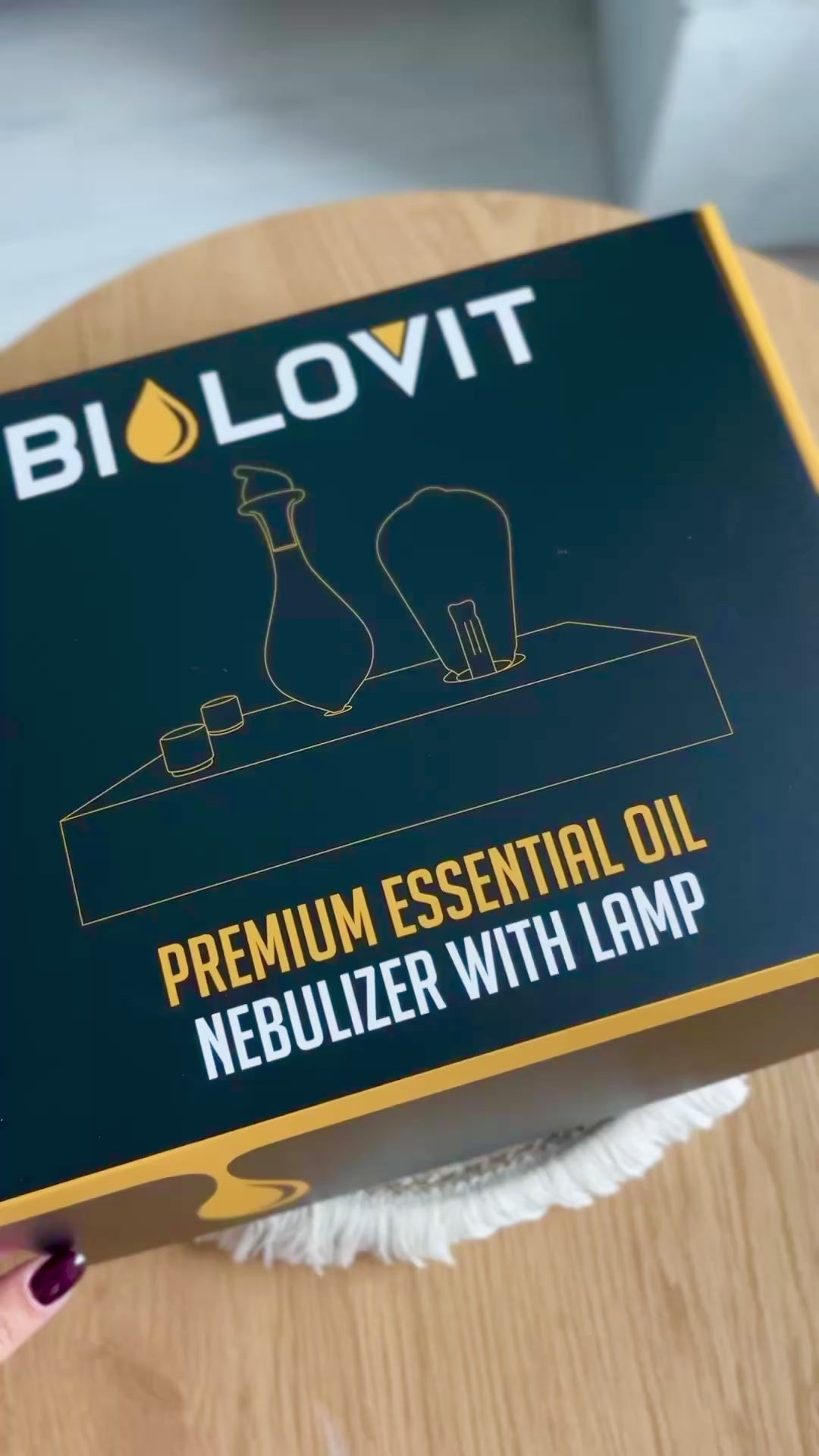 Nebulizador de óleo essencial Bilovit com bulbo