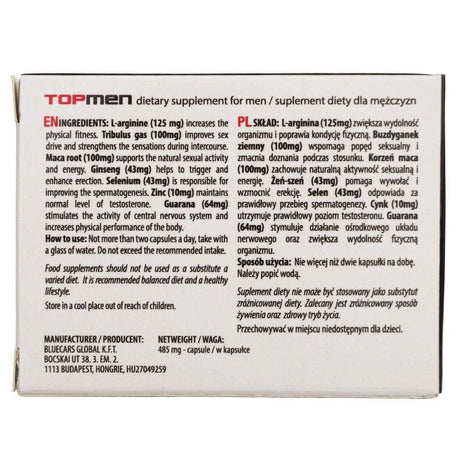 SHS TopMen Erection Pill - 1 Capsules