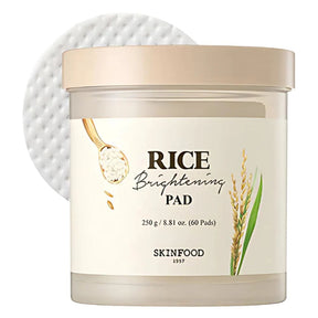SkinFood Rice Brightening Toner Pads - 60 Pieces