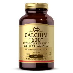 Solgar Calcium "600" (from Oyster Shell with Vitamin D3) - 120 Tablets