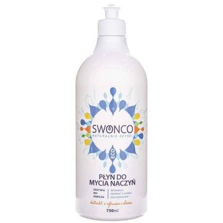 Swonco Dishwashing Liquid, Citrus and Aloe Vera - 750 ml