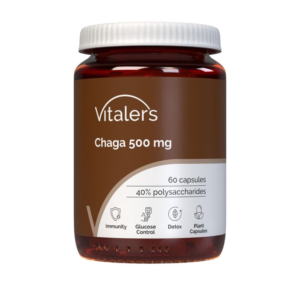Vitaler's Chaga Mushroom 500 mg - 60 Capsules